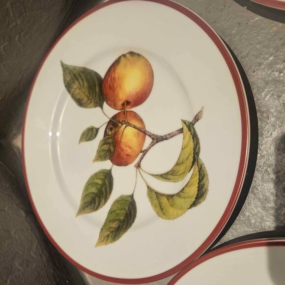 Williams Sonoma Apple Orchard Fruit Salad Dessert Plates Set of 2 8.25" - Picture 4 of 7